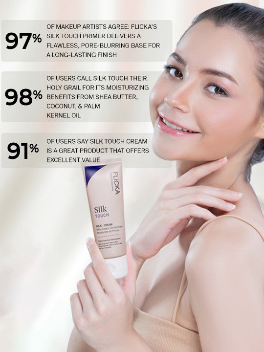 Silk Touch 3 in 1 Moisturizer and Primer Hydrating Lightweight & Long-Lasting 60g