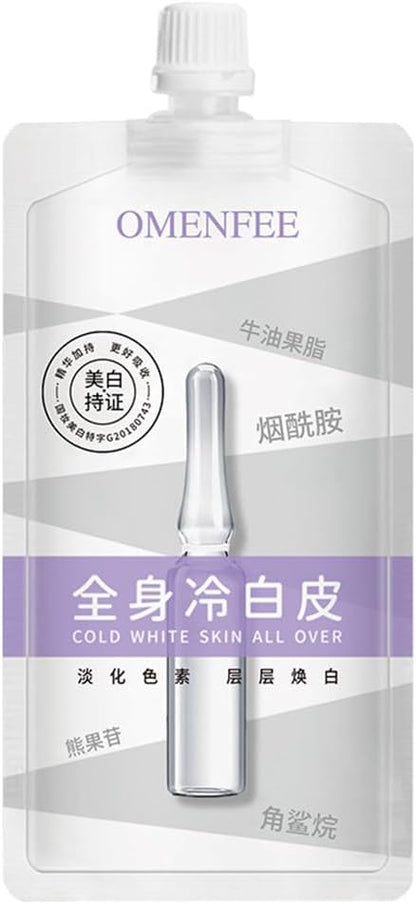 OMENFEE Whitening Body Milk Whole Body Cold White Skin Body Care Cream Niacinamide Body Milk Film Beauty Skin Care Products