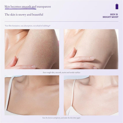 OMENFEE Whitening Body Milk Whole Body Cold White Skin Body Care Cream Niacinamide Body Milk Film Beauty Skin Care Products