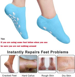 Moisturizing Socks - Silicone Socks for Dry Cracked Feet Women