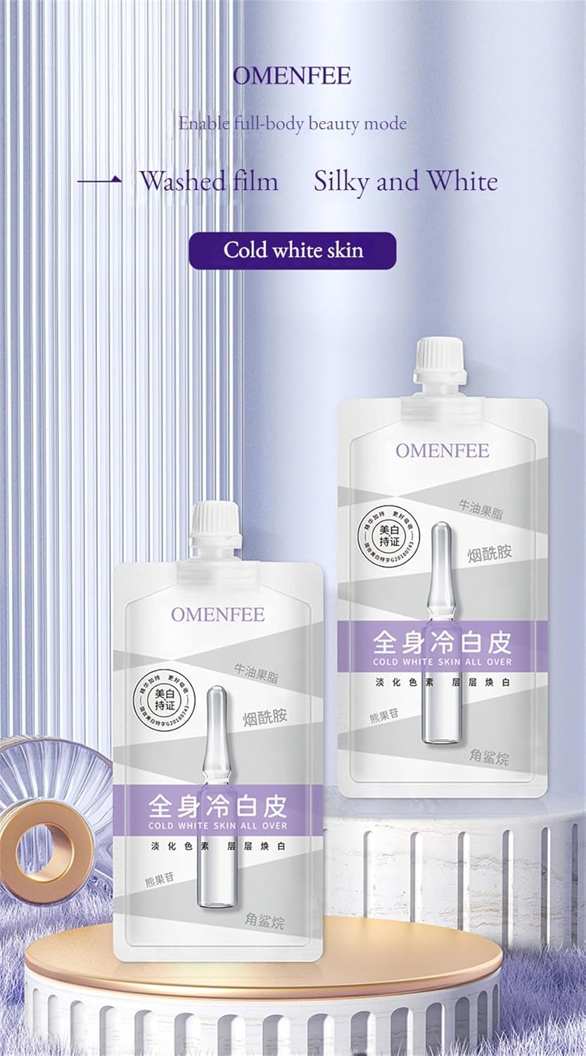 OMENFEE Whitening Body Milk Whole Body Cold White Skin Body Care Cream Niacinamide Body Milk Film Beauty Skin Care Products